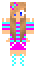 Kolorowa fajna dziewczyna - skin do Minecrafta, skiny do Minecraft, skin do Minecraft, Minecraft skin, Minecraft skins - Kolorowa fajna dziewczyna - cool colorful girl - zdecydowanie interesujcy skin przedstawiajcy niebieskook, ciemn blondynk z rowo-seledynowym strojem, czarnymi rkawiczkami oraz biaymi butami